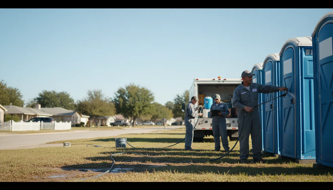 Long-Term Portable Toilet Rental in Mount Pleasant, TX near me